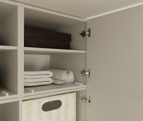 Szafa do przedpokoju wysoka z nadstawką SZAF-1020-NADST-KASZ-CU-150CM
