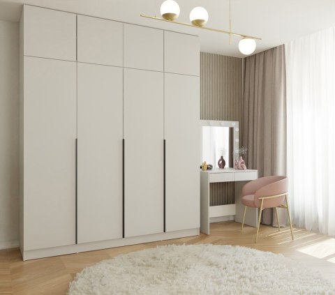 Wysoka szafka do przedpokoju z nadstawką SZAF-1020-NADST-KASZ-CU-200CM