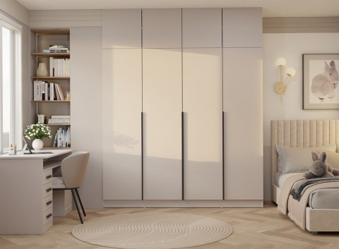 Wysoka szafka do przedpokoju z nadstawką SZAF-1020-NADST-KASZ-CU-200CM