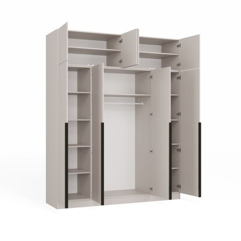 Wysoka szafka do przedpokoju z nadstawką SZAF-1020-NADST-KASZ-CU-200CM