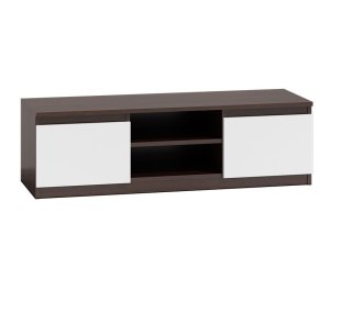 Mała szafka rtv 120cm biel - wenge RTV-501-WEN-BIEL