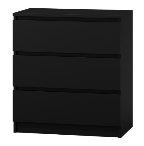Czarna komoda z szufladami KOM-901-CZERN-MAT