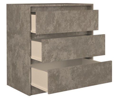 KOMODA DO SALONU SZAFKA 3 SZUFLADY KARO K3 BETON KOMODA DO SALONU SZAFKA 3 SZUFLADY KARO K3 BETON