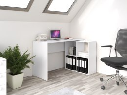 Białe biurko narożne BIUR-702-BIEL-MAT