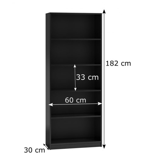 REGAŁ 60CM PÓŁKA SZAFKA KSIĄŻKI SEGREGATORY CZARNY REGAŁ 60CM PÓŁKA SZAFKA KSIĄŻKI SEGREGATORY CZARNY