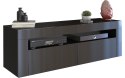 STOLIK SZAFKA RTV DEKO 2D 140CM CZERŃ POŁYSK STOLIK SZAFKA RTV DEKO 2D 140CM CZERŃ POŁYSK