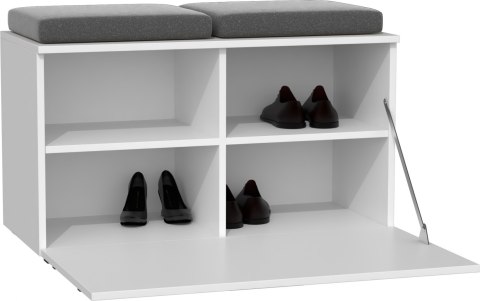 Szafka z siedziskiem na buty biała BUT-202-BIEL-MAT Szafka z siedziskiem na buty biała BUT-202-BIEL-MAT
