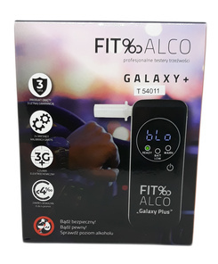 Alkomat FitAlco Galaxy Plus + 1 Rok Kalibracji + Etui + Ustniki