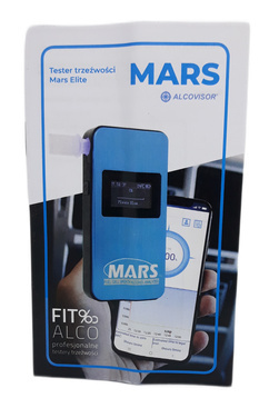 Alkomat Mars Elite Bluetooth Akumulator + Aplikacja + Etui + Ustniki +Gratis