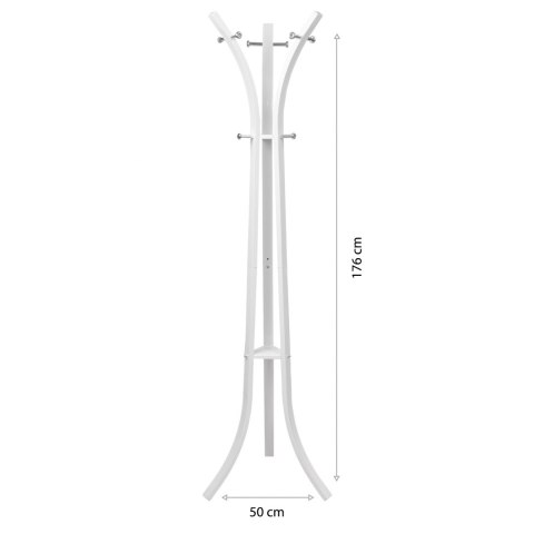 Wieszak Na kurtki Stojak Na Ubrania Do Przedpokoju Biel