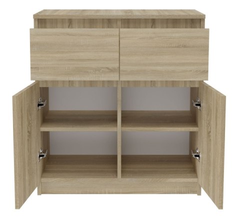 KOMODA SZAFKA DO POKOJU MALAGA 2D2S 70CM DĄB SONOMA KOMODA SZAFKA DO POKOJU MALAGA 2D2S 70CM DĄB SONOMA