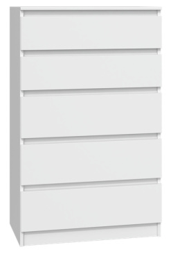 Biała szafka z szufladami KOM-903-BIEL-MAT