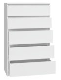 Biała szafka z szufladami KOM-903-BIEL-MAT