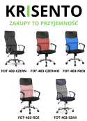 Fotel biurowy siatka FOT-403-CZERN