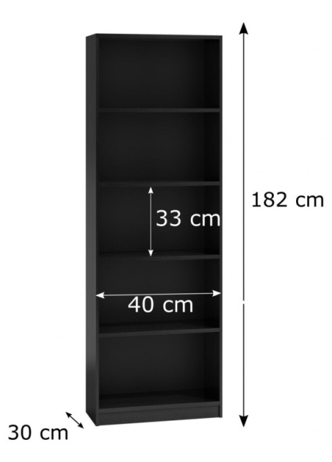 Regał 40 cm antracyt - dąb artisan RE-1401-ANT-ART Regał 40 cm antracyt - dąb artisan RE-1401-ANT-ART