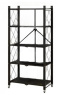Regał na kółkach składany loft RE-1417-CZERN