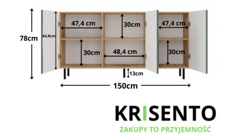 Komoda 150cm KOM-924-ART-ZIEL