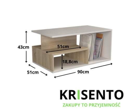 Stół kawowy STOL-805-SON-BIEL