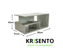 Stolik kawowy beton STOL-805-BET