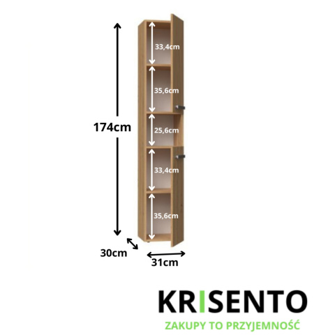 Szafka łazienkowa stojąca 30 cm LAZ-1313-ART